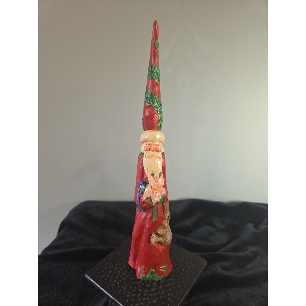 Vintage 2001 House of Hatten Santa Claus First Place Blue Ribbon Gardener 14"